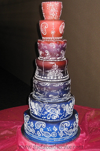 Bollywood-Inspired Wedding Cake