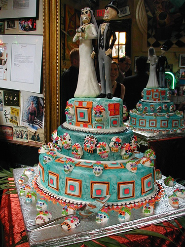 Badass Halloween Wedding Cake