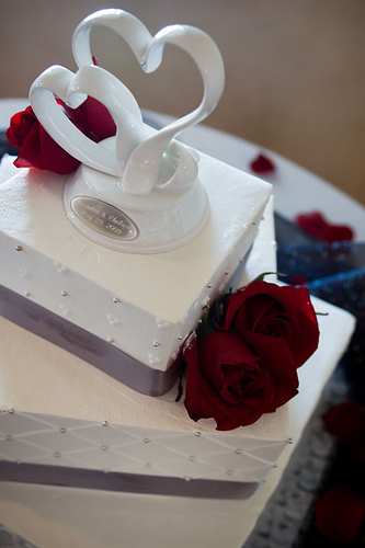 Offset Layers - White Wedding Cakes