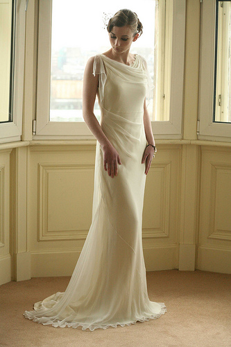 Silk Chiffon Wedding Dress