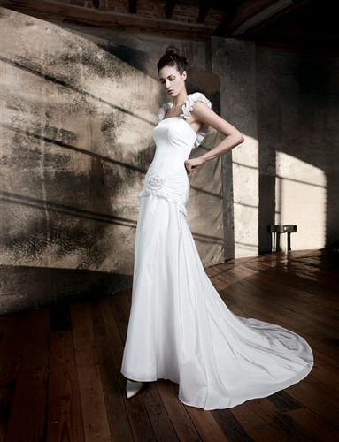 Chameuse Wedding Dress With Embellished Straps