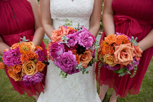 pink-orange-wedding-flowers