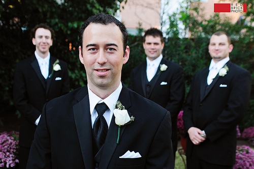 Real Wedding Pictures - The Groom and His Groomsman