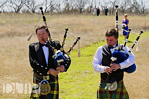 Real Wedding Pictures - Bagpipes