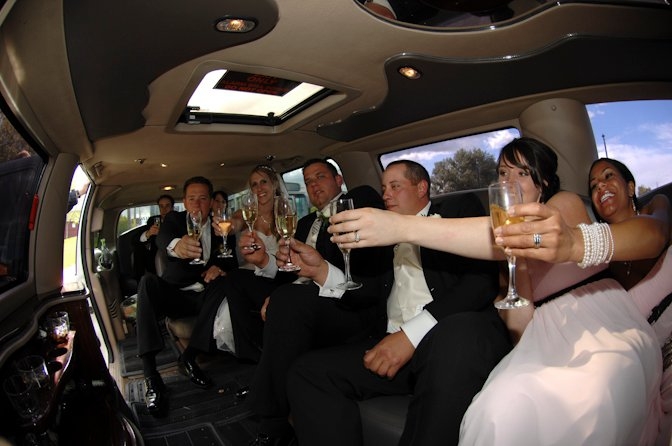 Real Wedding Pictures - Limo Celebration