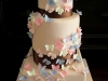 Adorable Butterfly & Fondant Wedding Cake