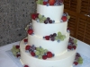 White Wedding Cakes - Fruit Decorations