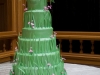 Grassy Green Wedding Cakes with Lily Pad Topper