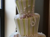 White, Green and Pink Wedding Cake - Mad Hatter