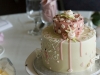 Pink and Cream Wedding Cake Pictures