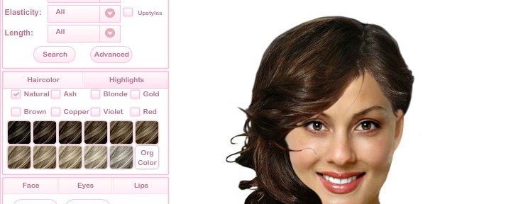 try hairstyles online